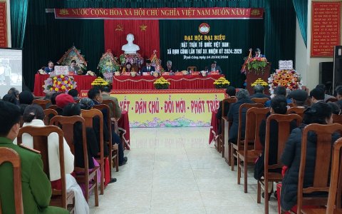 Đại hội đại biểu Mặt trận Tổ quốc Việt Nam xã Định Công lần thứ XII, nhiệm kỳ 2024 - 2029 thành công tốt đẹp